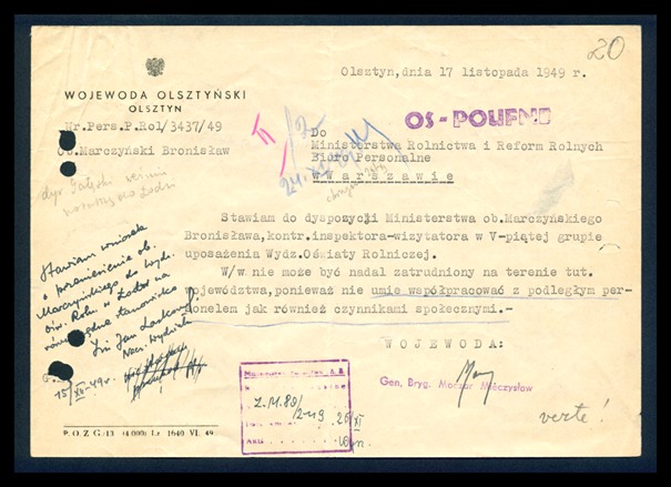 Plik:Bronisław marczyński - represje UB2.jpg
