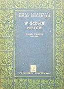 Okładka książki "W oczach poetów". Źródło: Archiwum Andrzeja Cieślaka