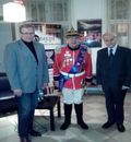 Andrzej Cieślak z Ireneuszem Stanisławem Bruskim i Januszem Jasińskim w kawiarni literackiej Książnicy Polskiej w Olsztynie, 16 stycznia 2015 r.