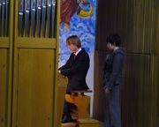 Hipolit Klubczewski i naucz. Beata Kępińska /PSM Pabianice/, Olsztyn 21-22.03.2009 Źródło: archiwum Iwony Pietkiewicz