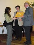 Emilia Piwek /ZSM Warszawa/- wyróżnienie w I grupie, Olsztyn 24-25.03.2007 Źródło: archiwum Iwony Pietkiewicz