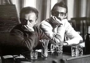 Marek Książek (po prawej) z Januszem Segietem. Źródło: Archiwum Janusza Segieta. Zdjęcie nadesłał Andrzej Cieślak