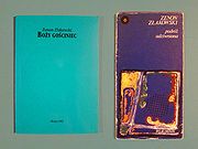 Książki: "Boży Gościniec" (2003) i "Podróż udziwniona" (1979). Źródło: Archiwum autora