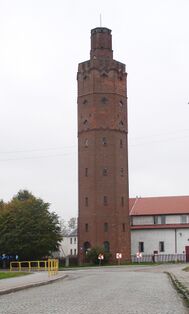 Komunalna wieża ciśnień w Białej Piskiej. Fot. Adam Płoski