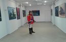 Andrzej Cieślak na wystawie Joanny Bentkowskiej-Hlebowicz, Galeria Rynek w Olsztynie, 7 sierpnia 2016 r.