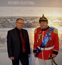 Andrzej Cieślak z Rafałem Bętkowskim - pisarzem, dziennikarzem, wydawcą, dokumentalistą historii Olsztyna w Muzeum Nowoczesności w Olsztynie, 10 grudnia 2014 r.