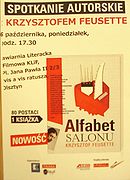 Zaproszenie na spotkanie autorskie w Książnicy. Źródło: Archiwum Andrzeja Cieślaka