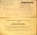 Zaproszenie na promocję książki Andrzeja Cieślaka "Wspomnienia nowotwora PRL-u", 2005 r.