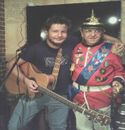 Andrzej Cieślak z Łukaszem Jędrysem w przerwie koncertu w Warzelni Piwa, Targ Rybny Olsztyn, 14 sierpnia 2015 r.