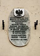 Tablica pamiątkowa na budynku byłego Konsulatu Polskiego. Fot. K. Romulewicz. 2013 rok.