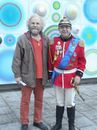 Andrzej Cieślak z Tadeuszem Burniewiczem - artystą plastykiem, 8 października 2014 r.