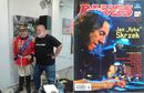 Andrzej Cieślak ze Zbyszkiem "Ziggy" Jędrzejczykiem, redaktorem kwartalnika "Twój Blues", Galeria Rynek w Olsztynie, 16 lipca 2016 r.