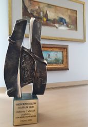 Statuetka św. Jakuba przyznana Elżbiecie Fabisiak w 2018 r.